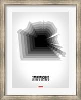 San Francisco Radiant Map 4 Fine Art Print