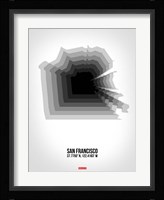 San Francisco Radiant Map 4 Fine Art Print