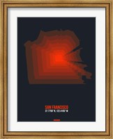 San Francisco Radiant Map 5 Fine Art Print
