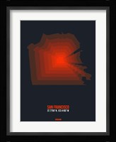San Francisco Radiant Map 5 Fine Art Print