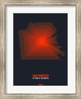 San Francisco Radiant Map 5 Fine Art Print