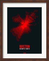Boston Radiant Map 1 Fine Art Print