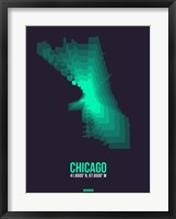 Chicago Radiant Map 2 Fine Art Print