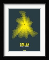 Dallas Radiant Map 1 Fine Art Print