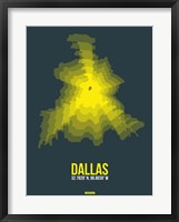 Dallas Radiant Map 1 Fine Art Print