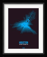 Houston Radiant Map 1 Fine Art Print