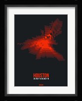 Houston Radiant Map 2 Fine Art Print