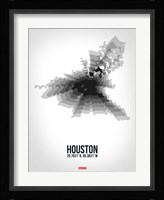 Houston Radiant Map 4 Fine Art Print