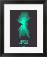 Seattle Radiant Map 1 Fine Art Print