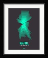 Seattle Radiant Map 1 Fine Art Print