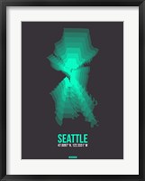 Seattle Radiant Map 1 Fine Art Print