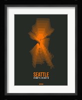 Seattle Radiant Map 3 Fine Art Print