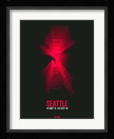 Seattle Radiant Map 4 Fine Art Print