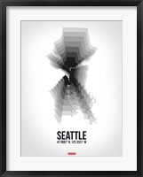 Seattle Radiant Map 6 Fine Art Print