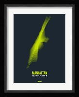 Manhattan Radiant Map 1 Fine Art Print