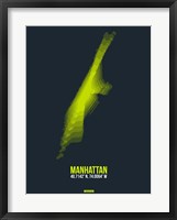 Manhattan Radiant Map 1 Fine Art Print