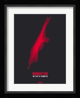 Manhattan Radiant Map 3 Fine Art Print