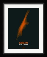 Manhattan Radiant Map 4 Fine Art Print