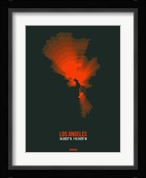 Los Angeles Radiant Map 4 Fine Art Print