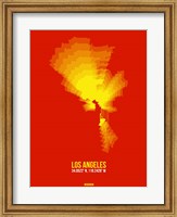 Los Angeles Radiant Map 5 Fine Art Print