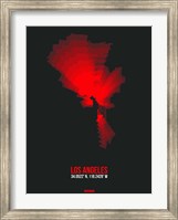 Los Angeles Radiant Map 6 Fine Art Print
