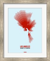 Los Angeles Radiant Map 7 Fine Art Print