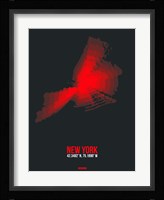 New York Radiant Map 3 Fine Art Print