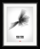 New York Radiant Map 4 Fine Art Print