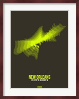 New Orleans Radiant Map 1 Fine Art Print