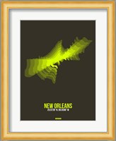 New Orleans Radiant Map 1 Fine Art Print