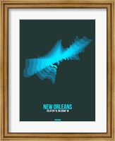 New Orleans Radiant Map 2 Fine Art Print