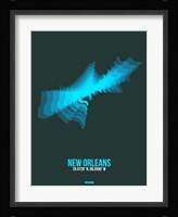 New Orleans Radiant Map 2 Fine Art Print