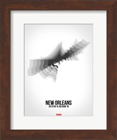 New Orleans Radiant Map 4 Fine Art Print