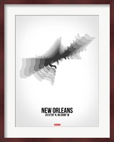 New Orleans Radiant Map 4 Fine Art Print