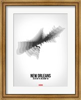 New Orleans Radiant Map 4 Fine Art Print