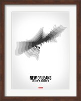 New Orleans Radiant Map 4 Fine Art Print