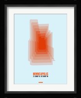 Minneapolis Radiant Map 1 Fine Art Print