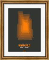 Minneapolis Radiant Map 3 Fine Art Print