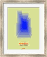 Minneapolis Radiant Map 4 Fine Art Print