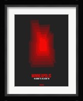 Minneapolis Radiant Map 5 Fine Art Print