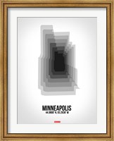 Minneapolis Radiant Map 6 Fine Art Print