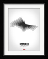 Honolulu Radiant Map 6 Fine Art Print