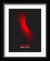 California Radiant Map 1 Fine Art Print
