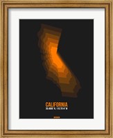 California Radiant Map 2 Fine Art Print