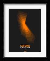 California Radiant Map 2 Fine Art Print