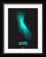 California Radiant Map 3 Fine Art Print