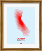 California Radiant Map 4 Fine Art Print