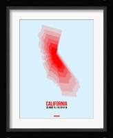 California Radiant Map 4 Fine Art Print