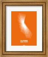 California Radiant Map 7 Fine Art Print