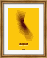 California Radiant Map 8 Fine Art Print